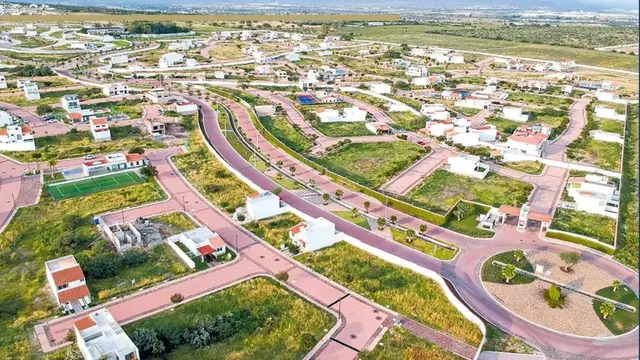 Vista aérea de un desarrollo de Ciudad Maderas, imagen ilustrativa