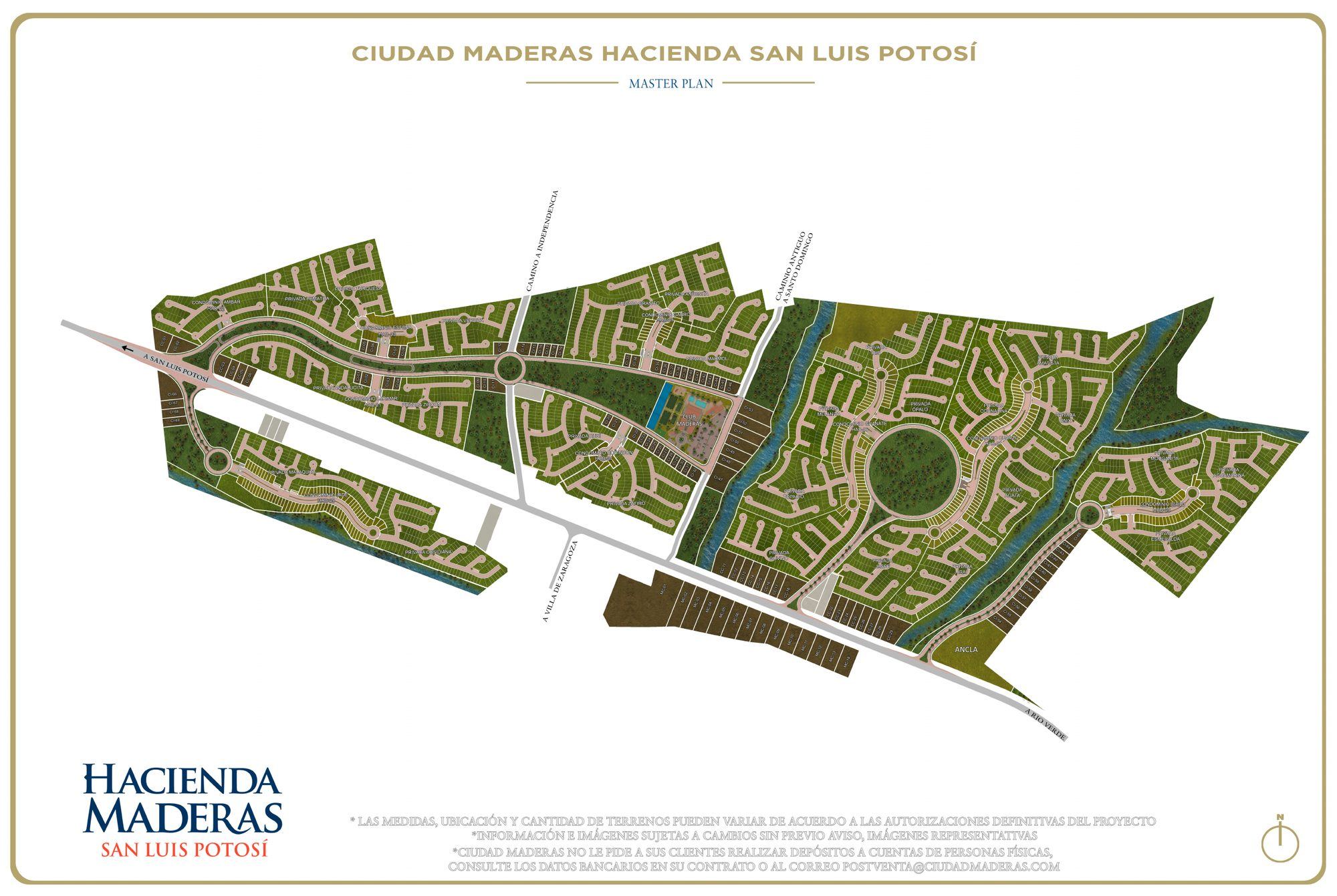Master plan of Hacienda Maderas San Luis Potosí